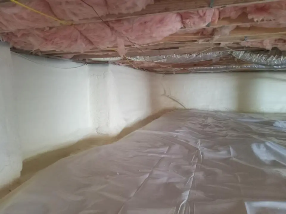 Crawl space encapsulation with closed-cell spray foam for Roof Maintenance in Pasadena